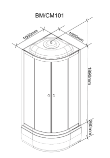 Душевая кабина Parly Classic CM101